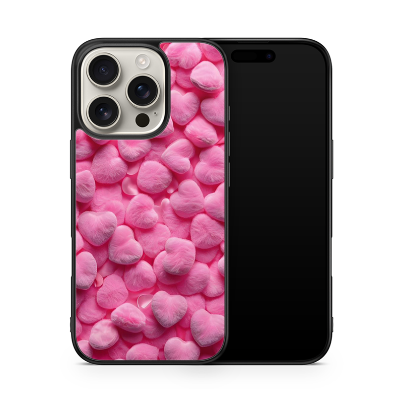 Husa Fluffy Hearts Apple iPhone Impact Ultra