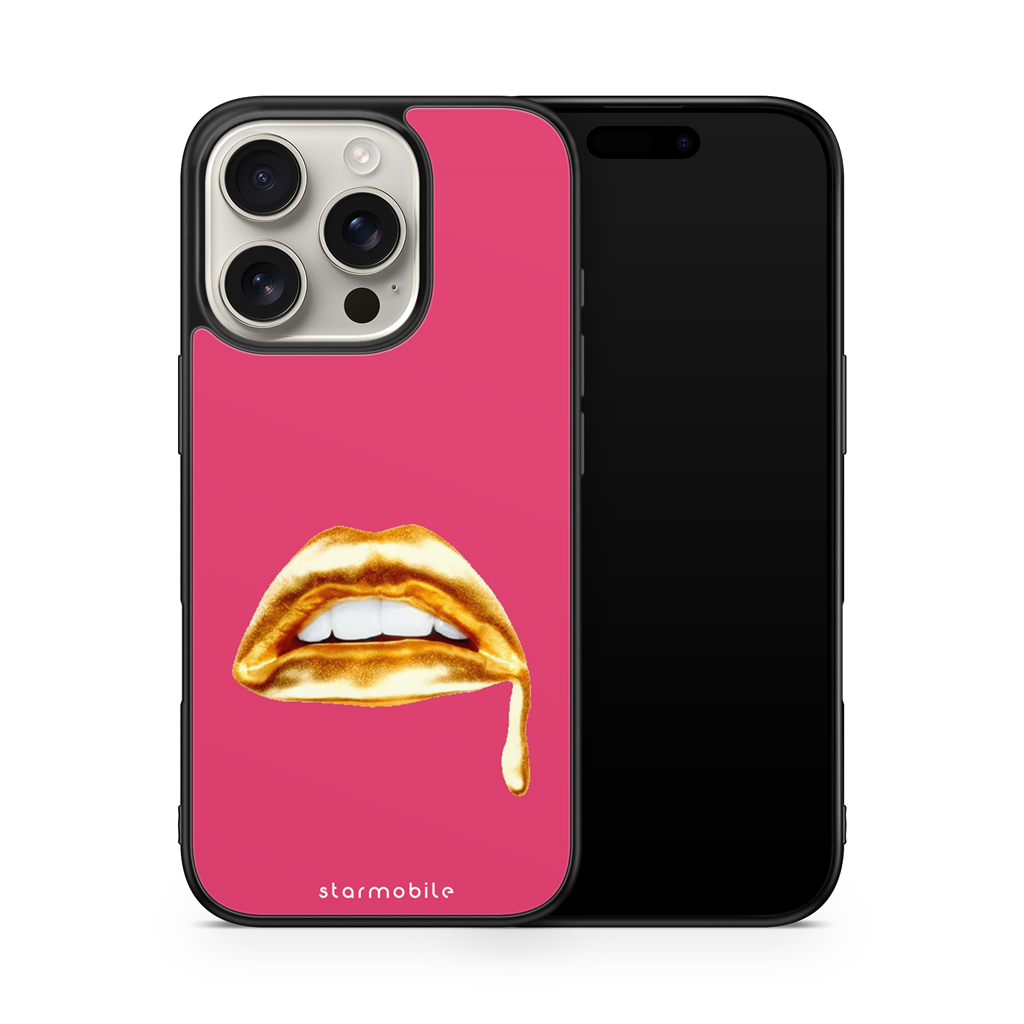 Husa Golden Lips Apple iPhone Impact Ultra