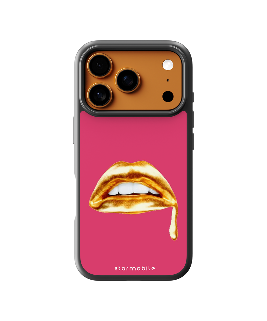 Husa Golden Lips Apple iPhone Impact Ultra