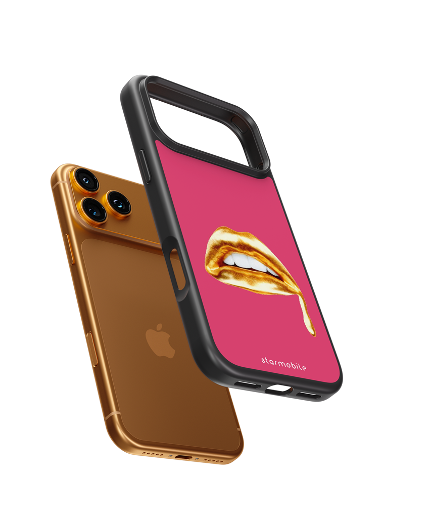 Husa Golden Lips Apple iPhone Impact Ultra