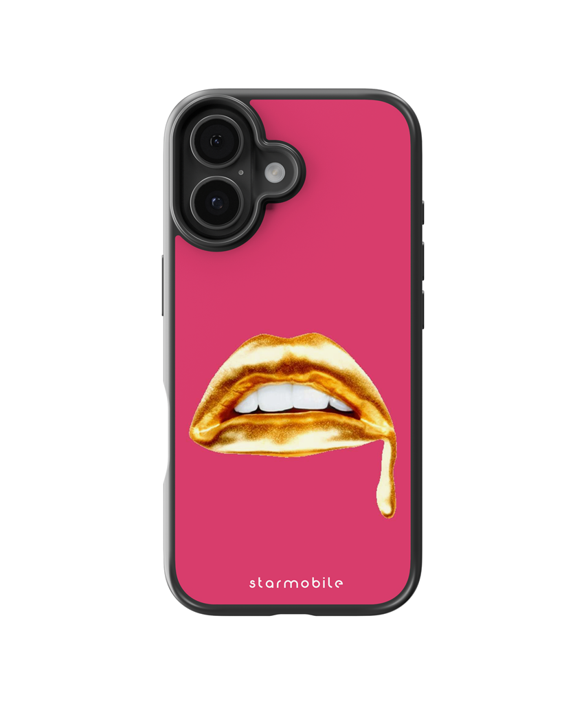 Husa Golden Lips Apple iPhone Impact Ultra