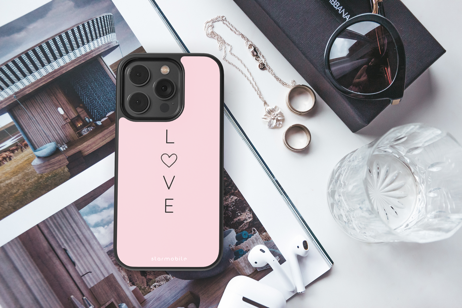 Husa Love Pink Apple iPhone Impact Ultra