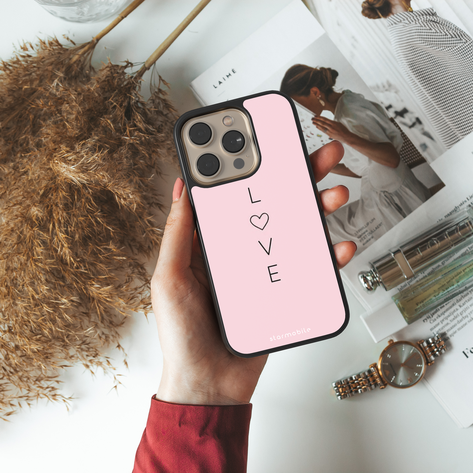 Husa Love Pink Apple iPhone Impact Ultra