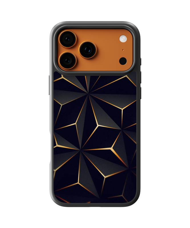 Husa Low Poly Gold Apple iPhone Impact Ultra