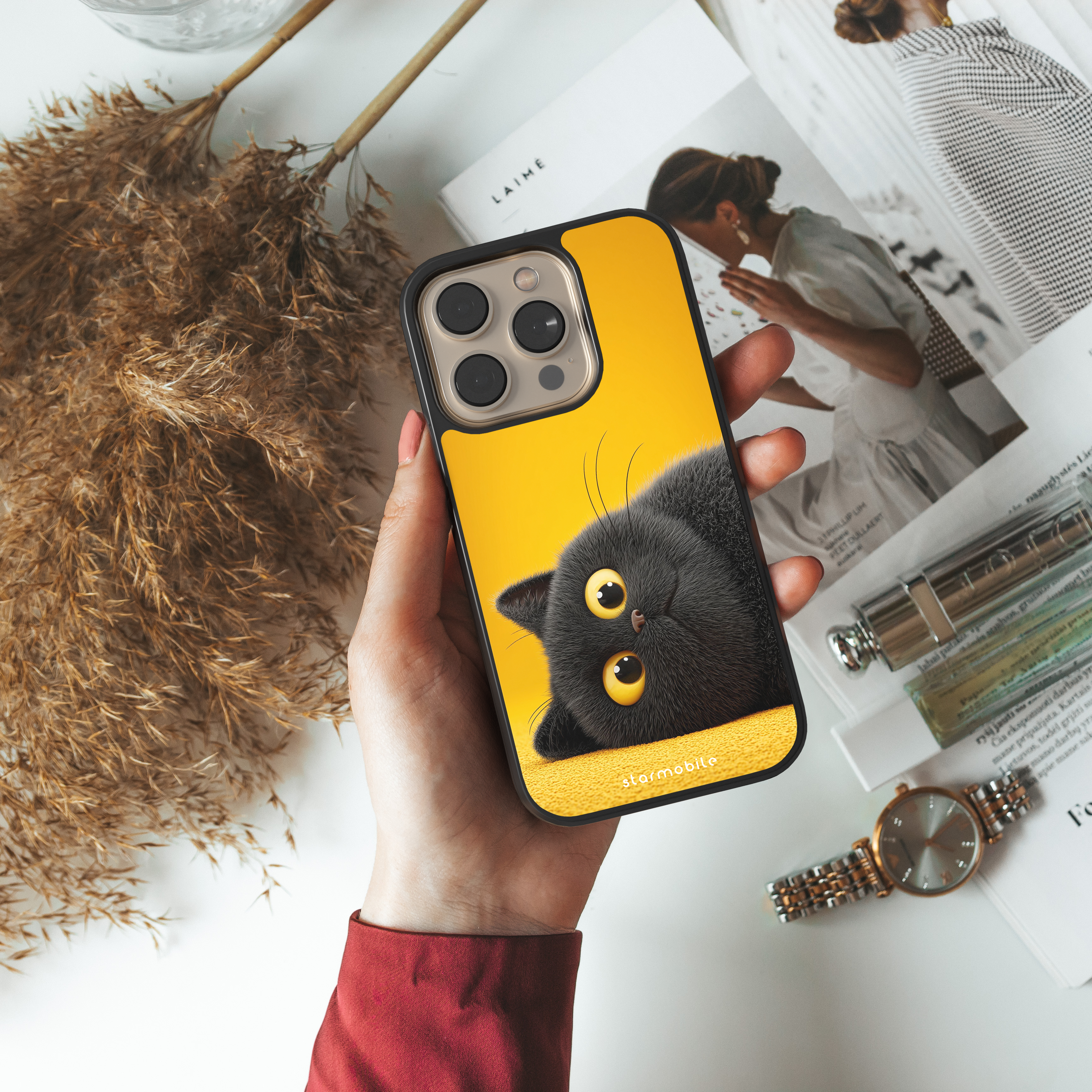 Husa Yellow Kitten Apple iPhone Impact Ultra