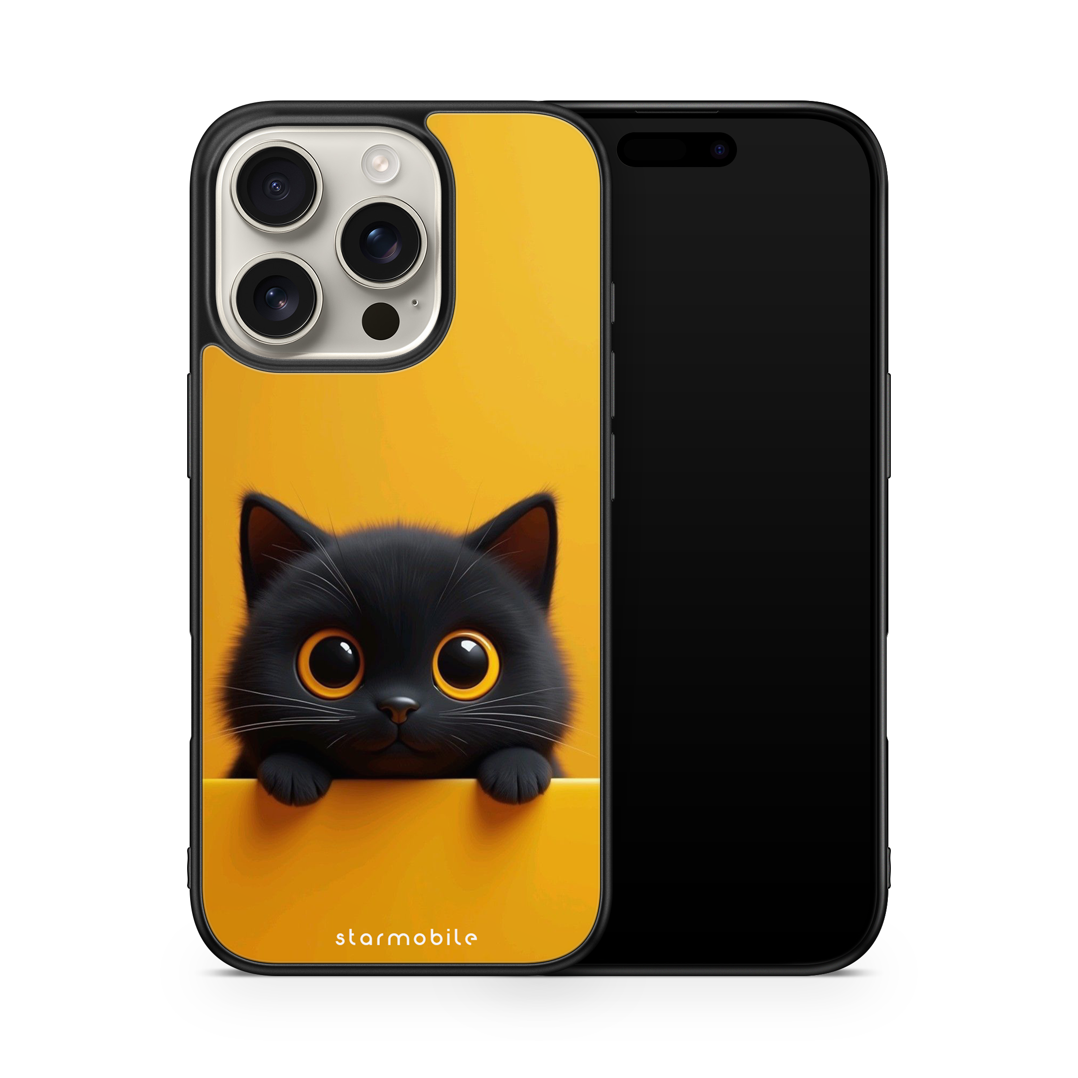 Husa Yellow Kitten 2 Apple iPhone Impact Ultra