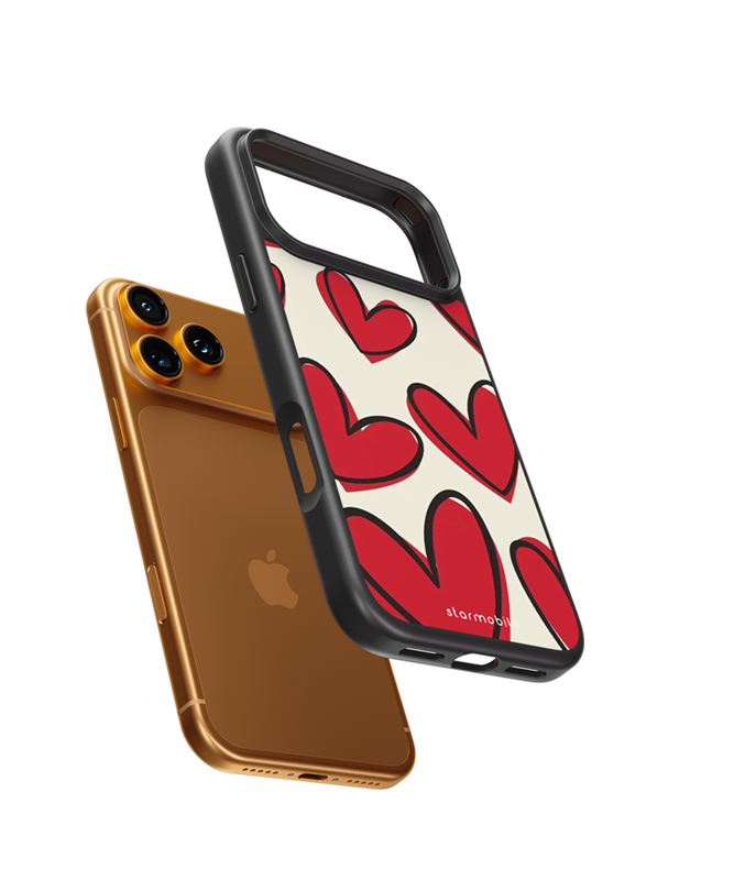 Husa Happy Hearts Apple iPhone Impact Ultra