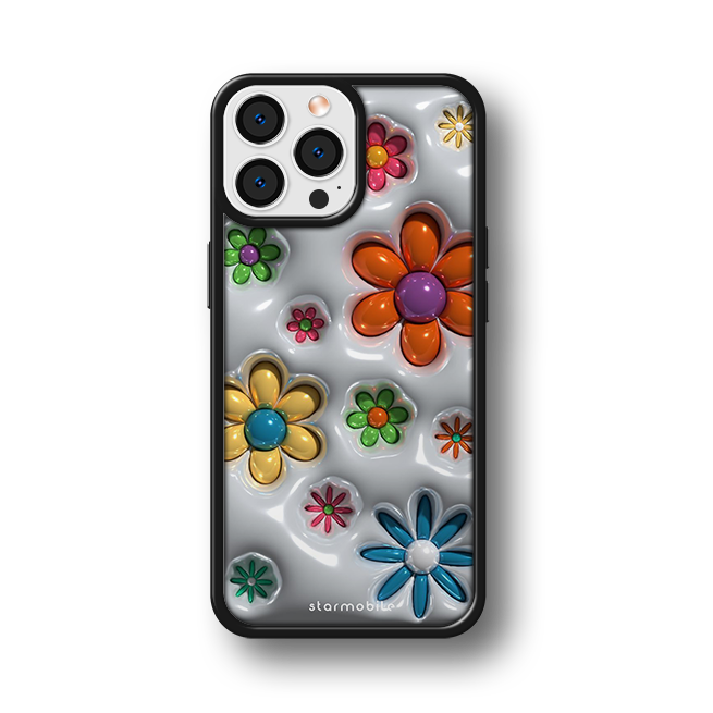 Husa Flowers 3D Apple iPhone Impact Ultra