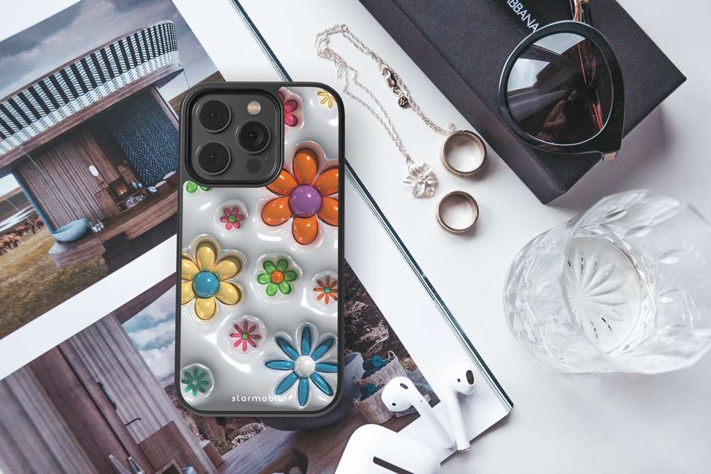 Husa Flowers 3D Apple iPhone Impact Ultra