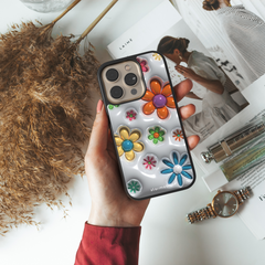 Husa Flowers 3D Apple iPhone Impact Ultra