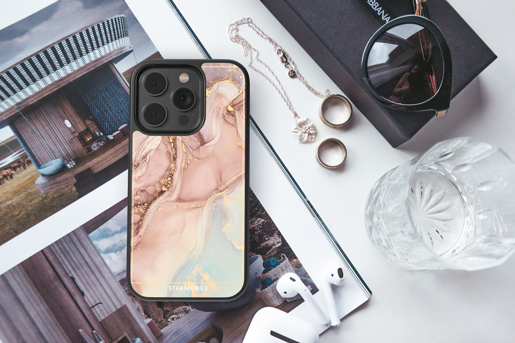 Husa Beige Abstract Apple iPhone Impact Ultra