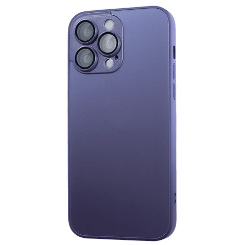 Husa de sticla/silicon Premium Protectie Camere AG GLASS Purple Apple iPhone 14 Pro - StarMobile.ro - Modă pentru telefon