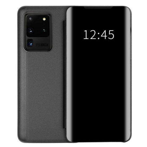 Husa Flip Cover Oglinda Negru Samsung Galaxy S20 Ultra - StarMobile.ro - Modă pentru telefon