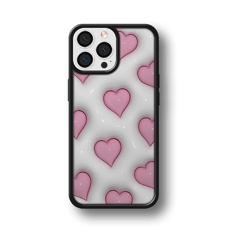 Husa Love Collection Heart White Pink Impact Ultra Apple iPhone 12 Pro Max - StarMobile.ro - Modă pentru telefon