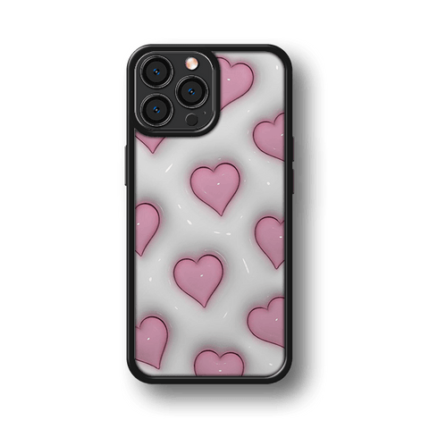Husa Love Collection Heart White Pink Impact Ultra Apple iPhone 13 Pro Max - StarMobile.ro - Modă pentru telefon