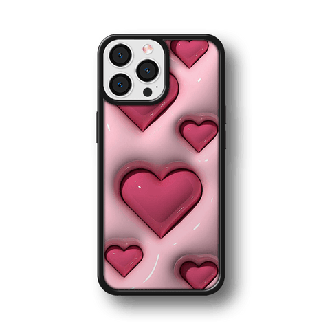 Husa Love Collection Puffer Heart Impact Ultra Apple iPhone 12 Pro Max - StarMobile.ro - Modă pentru telefon
