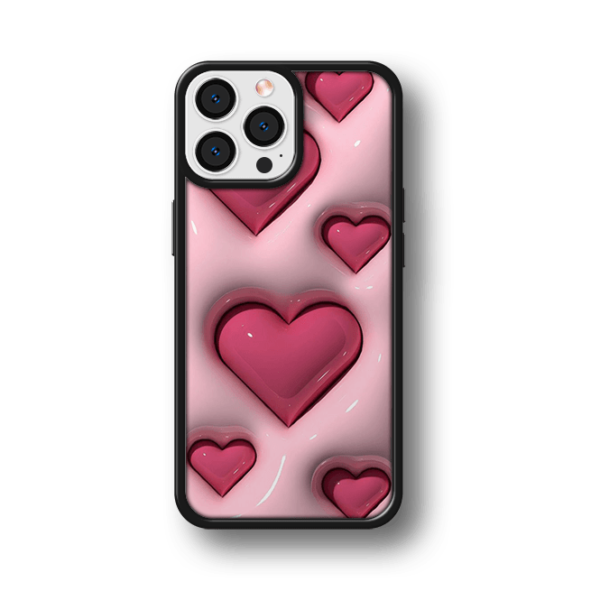 Husa Love Collection Puffer Heart Impact Ultra Apple iPhone 13 - StarMobile.ro - Modă pentru telefon