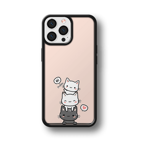 Husa Magic Collection Pink Kitty Cat Impact Ultra Apple iPhone 13 Pro - StarMobile.ro - Modă pentru telefon