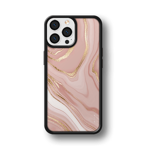 Husa Marble Collection Pink And Gold Impact Ultra Apple iPhone 15 Plus - StarMobile.ro - Modă pentru telefon