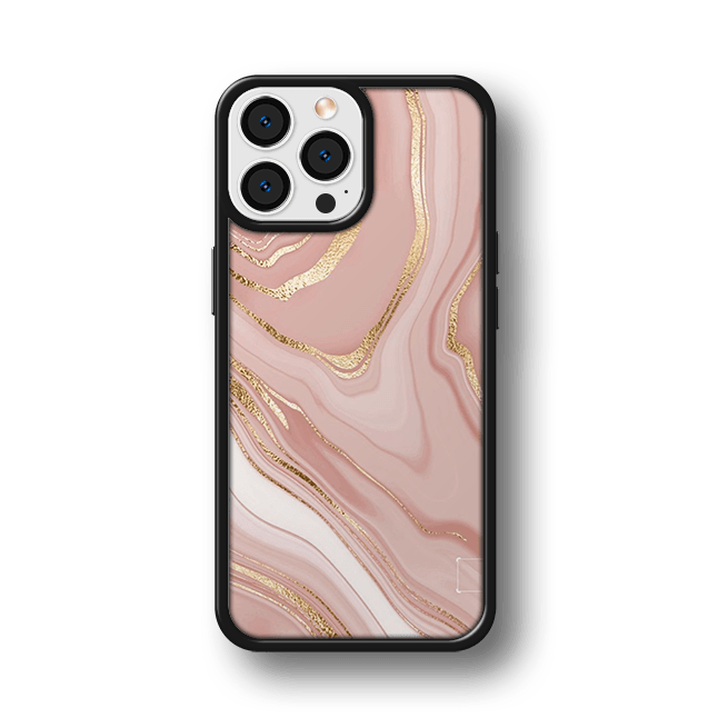 Husa Marble Collection Pink And Gold Impact Ultra Apple iPhone 15 Pro Max - StarMobile.ro - Modă pentru telefon