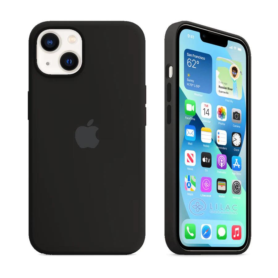 Husa Silicon Interior Microfibra Black Apple iPhone 14 Plus - StarMobile.ro - Modă pentru telefon