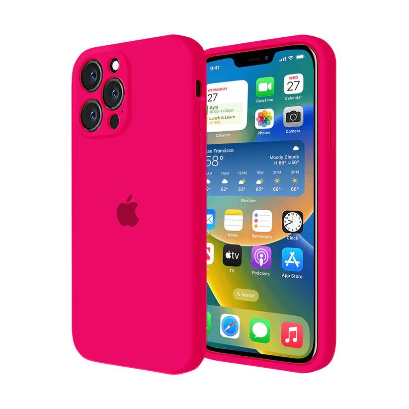 Husa Silicon Interior Microfibra Flash Pink Full Camera Apple iPhone 13 Pro Max - StarMobile.ro - Modă pentru telefon