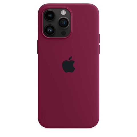 Husa Silicon Interior Microfibra Marsala Apple iPhone 14 Plus - StarMobile.ro - Modă pentru telefon