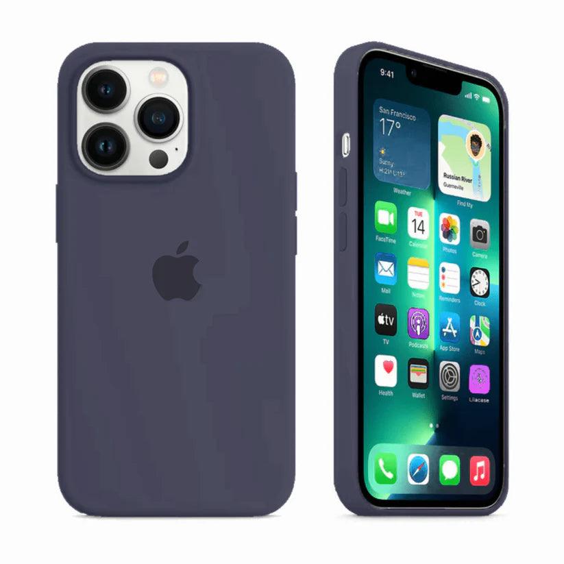 Husa Silicon Interior Microfibra Midnight Blue Apple iPhone 12 / 12 Pro - StarMobile.ro - Modă pentru telefon