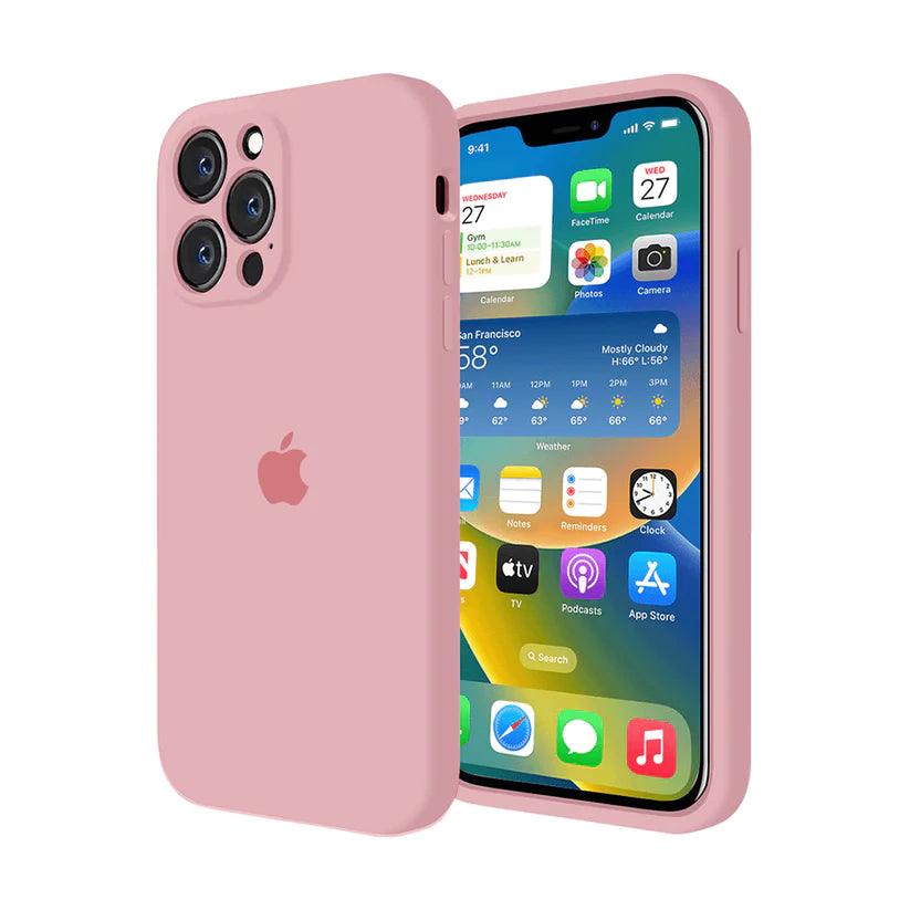 Husa Silicon Interior Microfibra Pink Full Camera Apple iPhone 13 Pro - StarMobile.ro - Modă pentru telefon
