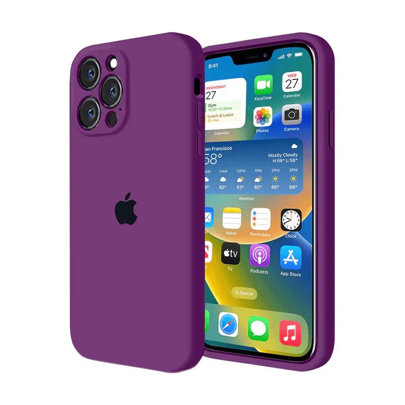 Husa Silicon Interior Microfibra Purple Full Camera Apple iPhone 13 Pro Max - StarMobile.ro - Modă pentru telefon