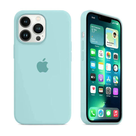 Husa Silicon Interior Microfibra Sea Blue Apple iPhone 15 Plus - StarMobile.ro - Modă pentru telefon