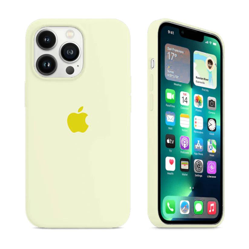 Husa Silicon Interior Microfibra Yellow Mellow Apple iPhone 14 - StarMobile.ro - Modă pentru telefon