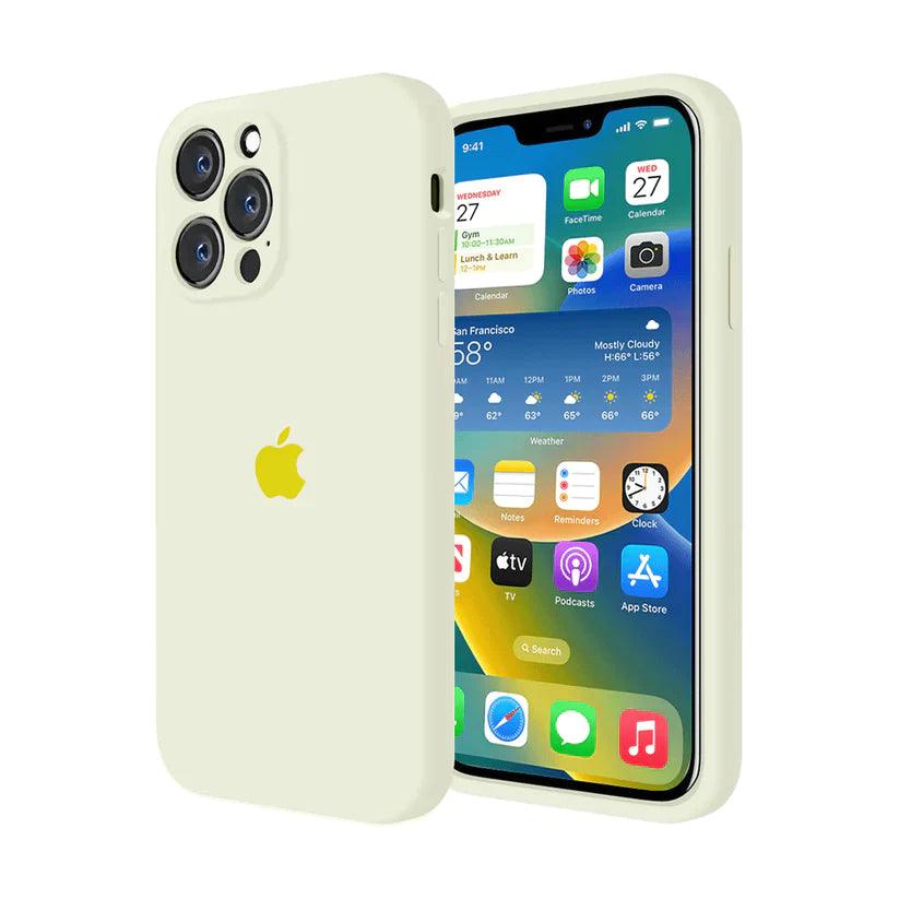 Husa Silicon Interior Microfibra Yellow Mellow Full Camera Apple iPhone 14 - StarMobile.ro - Modă pentru telefon
