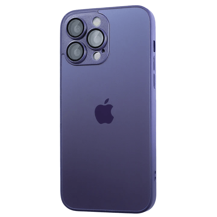Husa sticla mata cu protectie camere Deep Purple AG-Glass, Apple iPhone 14 Plus - StarMobile.ro - Modă pentru telefon