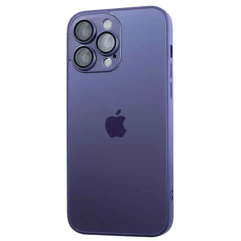 Husa sticla mata cu protectie camere Deep Purple AG-Glass, Apple iPhone 14 Plus - StarMobile.ro - Modă pentru telefon