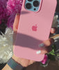 Husa Silicon Interior Microfibra Pink Apple iPhone 14