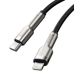 Baseus - Data Cable Cafule Series Metal (CATLJK-B01) - Type-C to Lightning, 20W, 2m - Black - StarMobile.ro - Modă pentru telefon