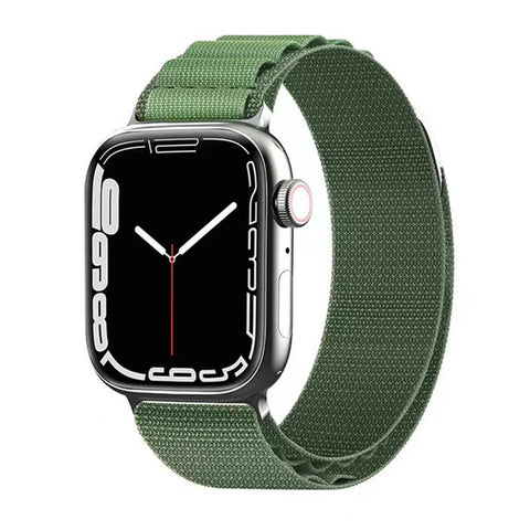 Curea Army Green Apple Watch 1 / 2 / 3 / 4 / 5 / 6 / 7 / 8 / SE (38 mm / 40 mm / 41 mm) - StarMobile.ro - Modă pentru telefon
