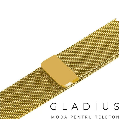 Curea Metal Apple Watch Gold - StarMobile.ro - Modă pentru telefon