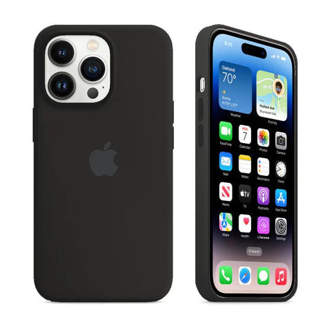 Husa Silicon Interior Microfibra Black Apple iPhone 13 Pro - StarMobile.ro - Modă pentru telefon