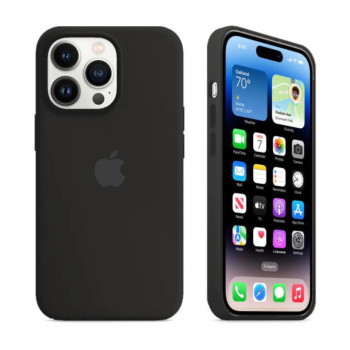 Husa Silicon Interior Microfibra Black Apple iPhone 14 Pro Max - StarMobile.ro - Modă pentru telefon