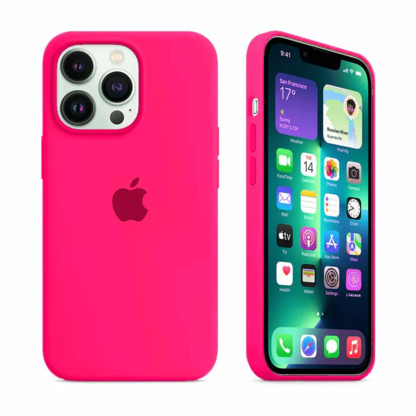 Husa Silicon Interior Microfibra Flash Pink Apple iPhone 13 Pro Max - StarMobile.ro - Modă pentru telefon