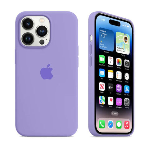 Husa Silicon Interior Microfibra Lila Apple iPhone 13 Pro - StarMobile.ro - Modă pentru telefon