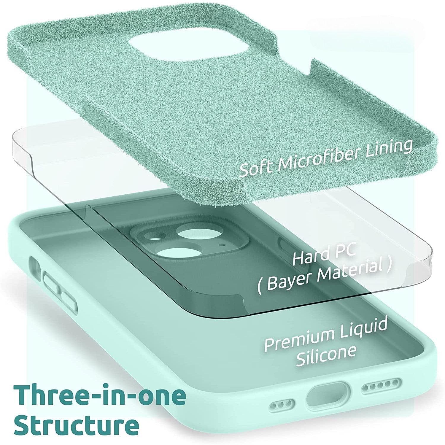 Husa Silicon Sea Blue Protectie Camera Apple iPhone 14 Plus - StarMobile.ro - Modă pentru telefon