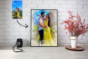 Tablou Personalizat pictură digitală stil Watercolor 30x21cm
