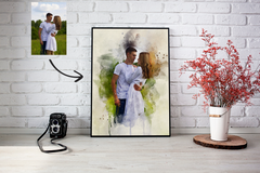 Tablou Personalizat pictură digitală stil Watercolor 30x21cm