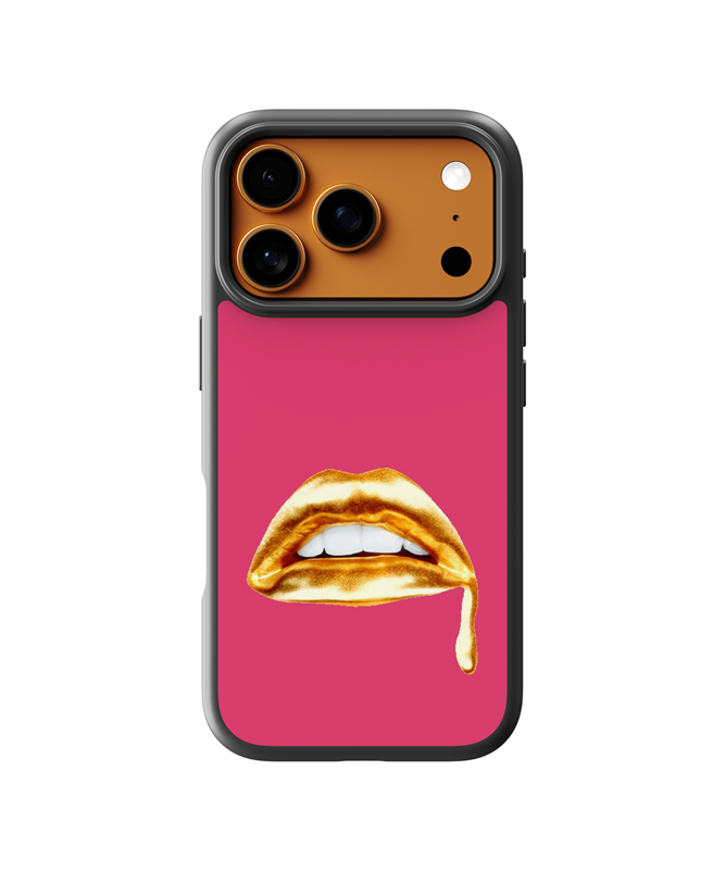 Husa Golden Lips Apple iPhone Impact Ultra