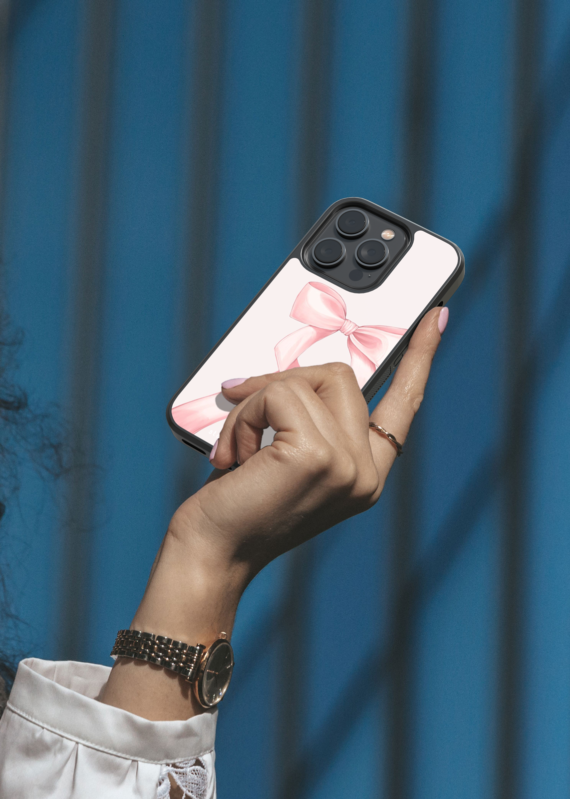 Husa Pink Bow Apple iPhone Impact Ultra