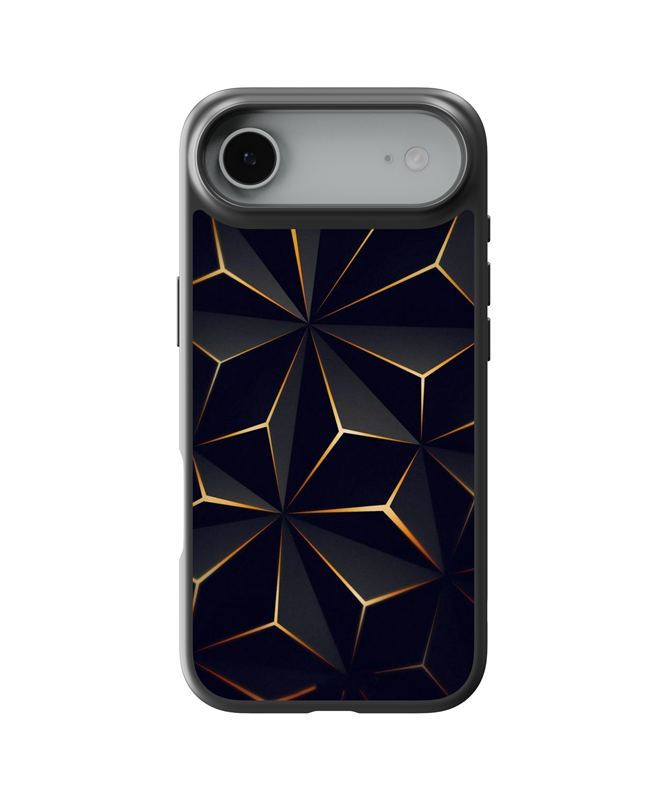 Husa Low Poly Gold Apple iPhone Impact Ultra