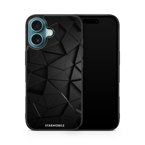 Husa Low Poly Black Apple iPhone Impact Ultra